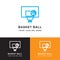 Basket Ball Logo Design Template.