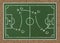 Basket ball strategy sketch icon