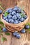Basket of Blueberries