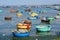 Basket boats in Nha Trang, Vietnam