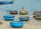 Basket boats in Phan Rang, Vietnam