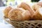 Basket with bread roll