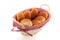 Basket with bread rolls