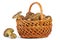 Basket with cepe mushrooms