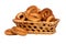 Basket with dry bread-ring