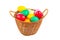 Basket with Easter eggs