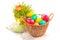 Basket with Easter eggs