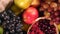 Basket filled with assorted healthy fresh fruit