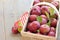 Basket of fresh picked apples