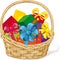 Basket full of gifts