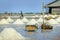 Basket for harvesting salt in salt farm