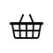 Basket icon. Vector isolated icon. Online shopping sign or symbol. Buy shop