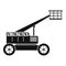 Basket lift truck icon, simple style