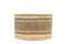 Basket made from bamboo on a white background with clipping path