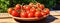 A Basket Overflowing with Ripe, Plump, Juicy Tomatoes