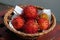 Basket of rambutan