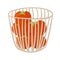 Basket with tomatoes