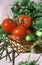 Basket with vegetable