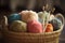 a basket of yarn and knitting needles, ready for a cozy afternoon of crafting