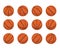 Basketball ball Animate Spinning Vector Illustration