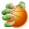 Basketball Ball Claw Cartoon Monster Animal Hand