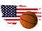 Basketball ball flag