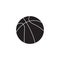 Basketball ball solid icon, sport, vector graphics