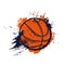 Basketball ball, sport basket and hoop streetball