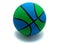 Basketball blue-green isolated