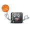 With basketball button f10 in the mascot shape