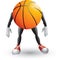 Basketball cartoon man