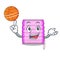 With basketball character wooden blinds with sun rays