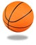 Basketball with clipping path