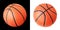 Basketball With (Clipping Path) Stock Photo