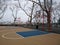 Basketball Court in New York City, DeWitt Clinton Park, NYC, NY, USA