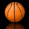 Basketball on Dark Background