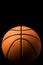 Basketball on Dark Background