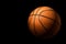 Basketball on Dark Background