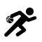 Basketball Dribble Icon Vector