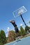 Basketball Dunk from Below