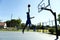 Basketball Dunk Outdoors