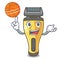 With basketball electric shaver in the a character
