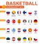 Basketball, Eurobasket 2015, All Groups, All Flags