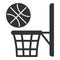 Basketball flies into the basket_1