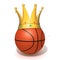 Basketball gold crown