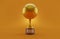 Basketball golden trophy