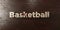 Basketball - grungy wooden headline on Maple - 3D rendered royalty free stock image