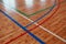 Basketball hall indoor court wood floor