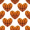 Basketball hearts in a seamless