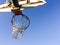 Basketball hoop with net outdoor